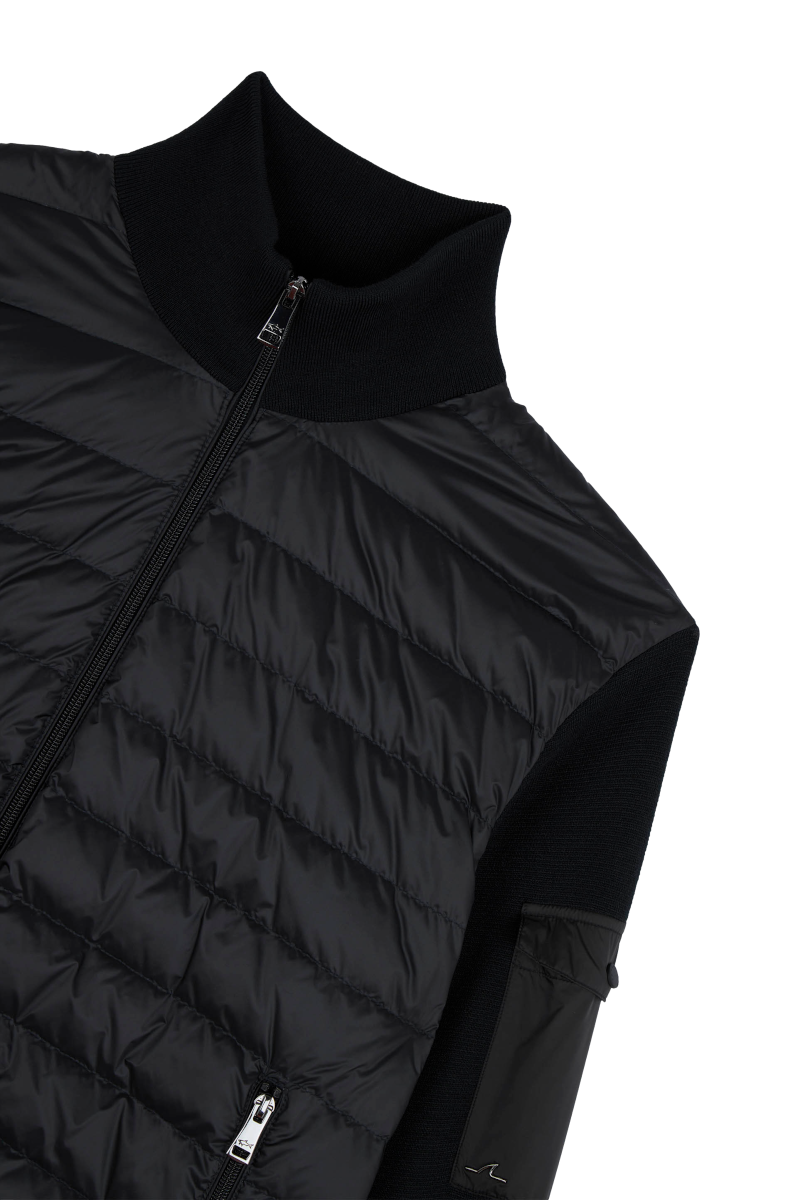 Paul & Shark Ultralight Down Tech Zip Cardigan 011 Black