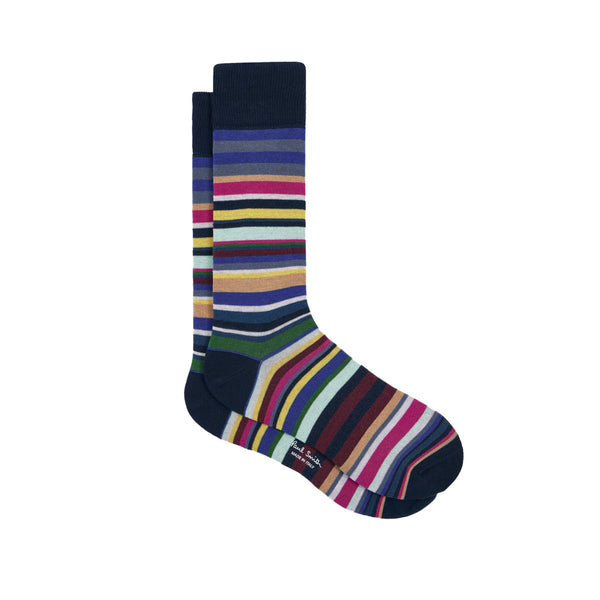 Paul Smith  Curtis Stripe Socks  47 Navy