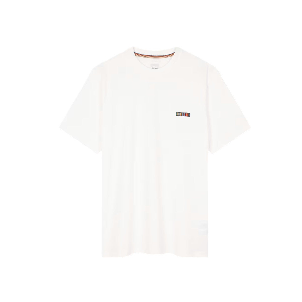 Paul Smith  Multi Stripe Emb T-Shirt 01 WHITE