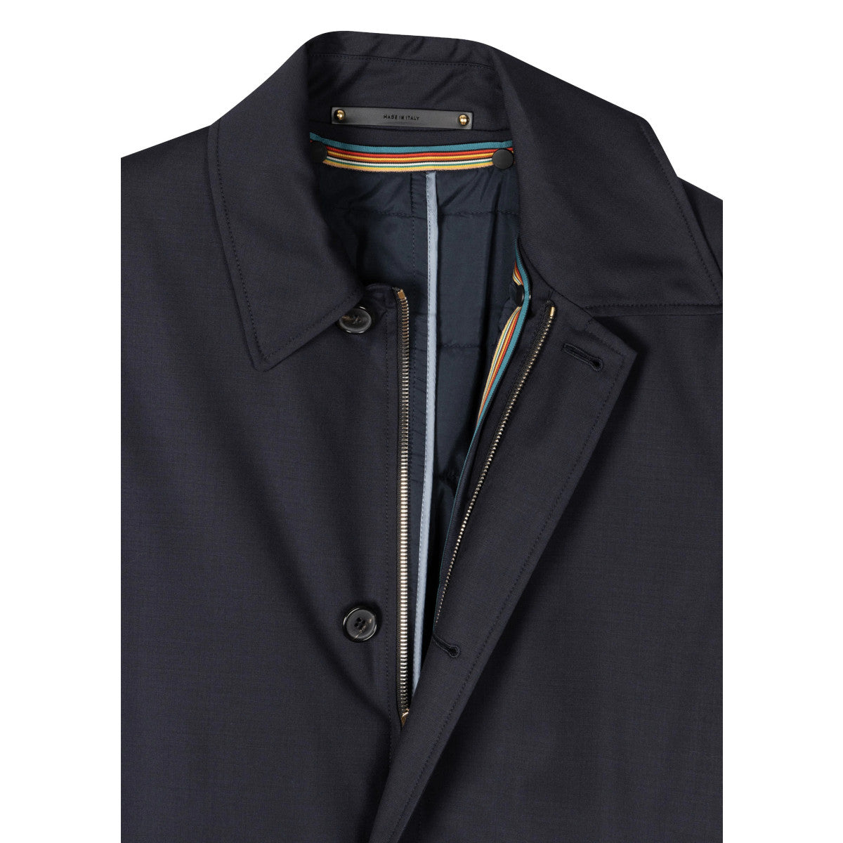 Paul Smith  Regular Fit Coat with Gilet 49 DK NAVY