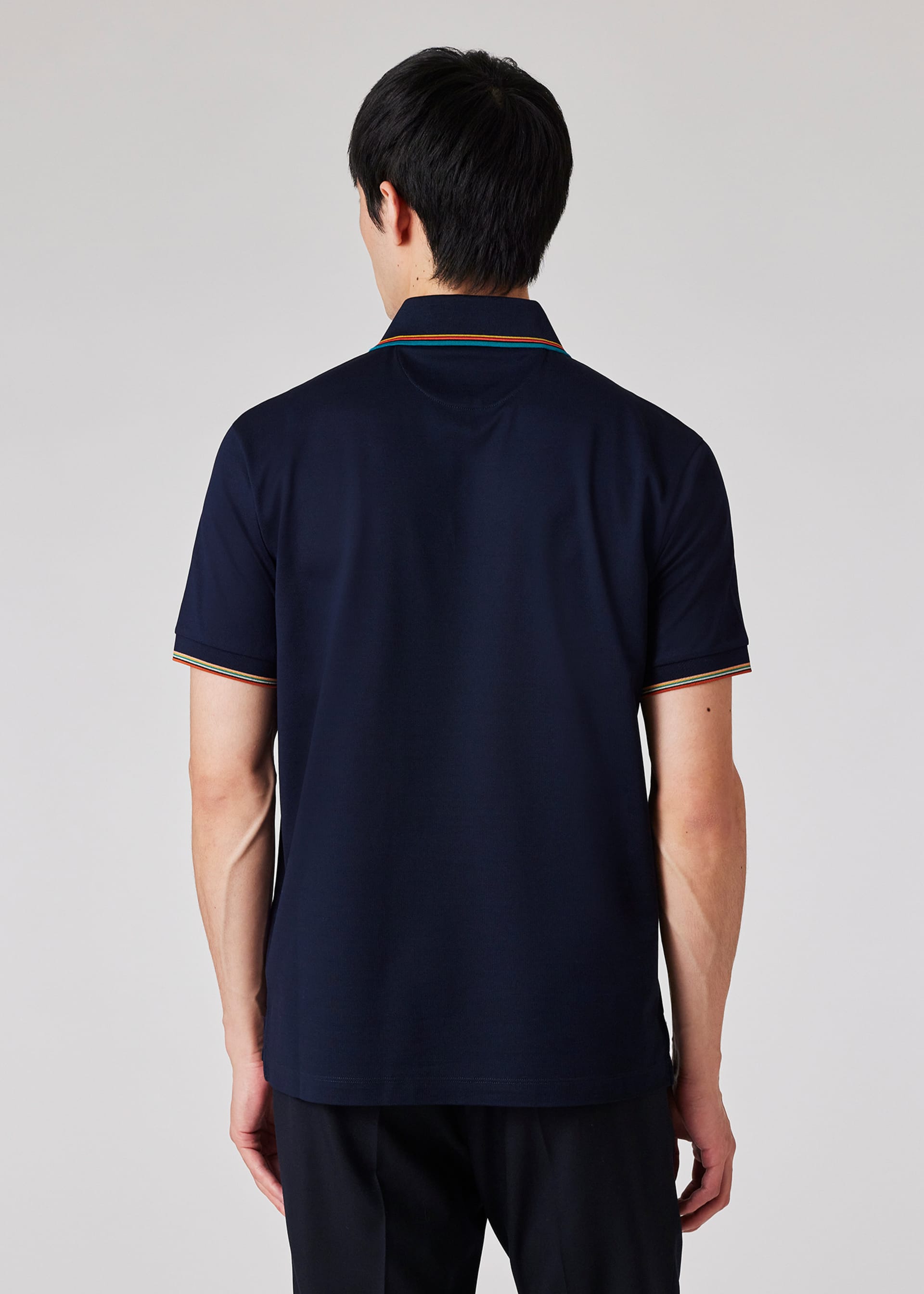 Paul Smith  STR Detail Polo Shirt 49 DK NAVY