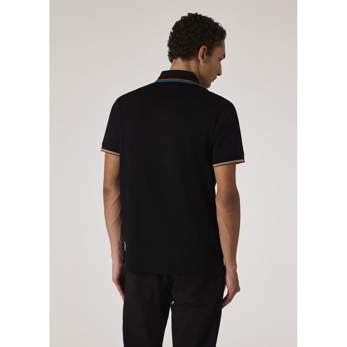 Paul Smith  STR Detail Polo Shirt 79 BLACK