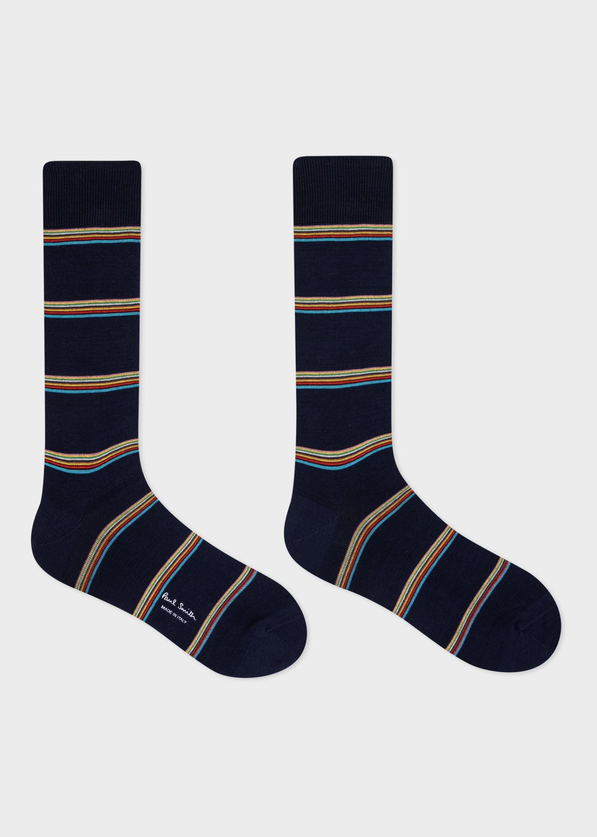 Paul Smith  Signature Block Socks 47 Navy