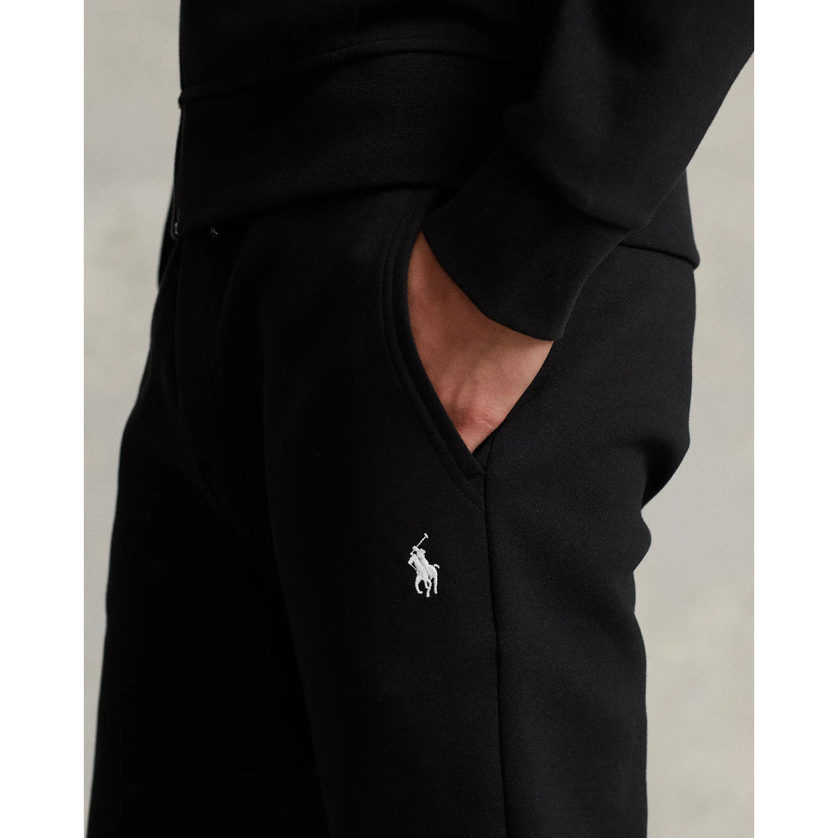 Ralph lauren black jogging bottoms shop