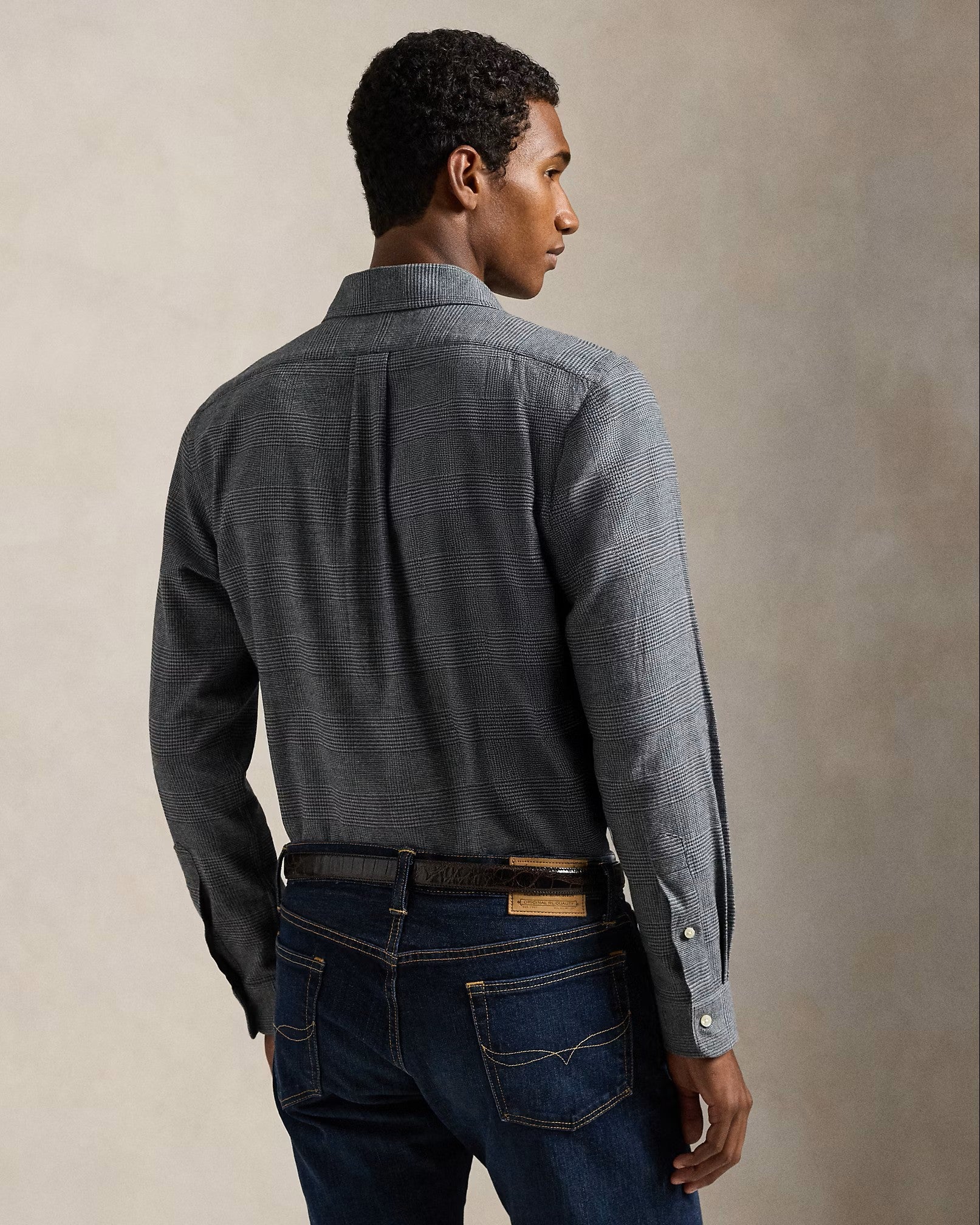 PoloRalphLaurenBrushedTwillShirt002GreyHeather__4