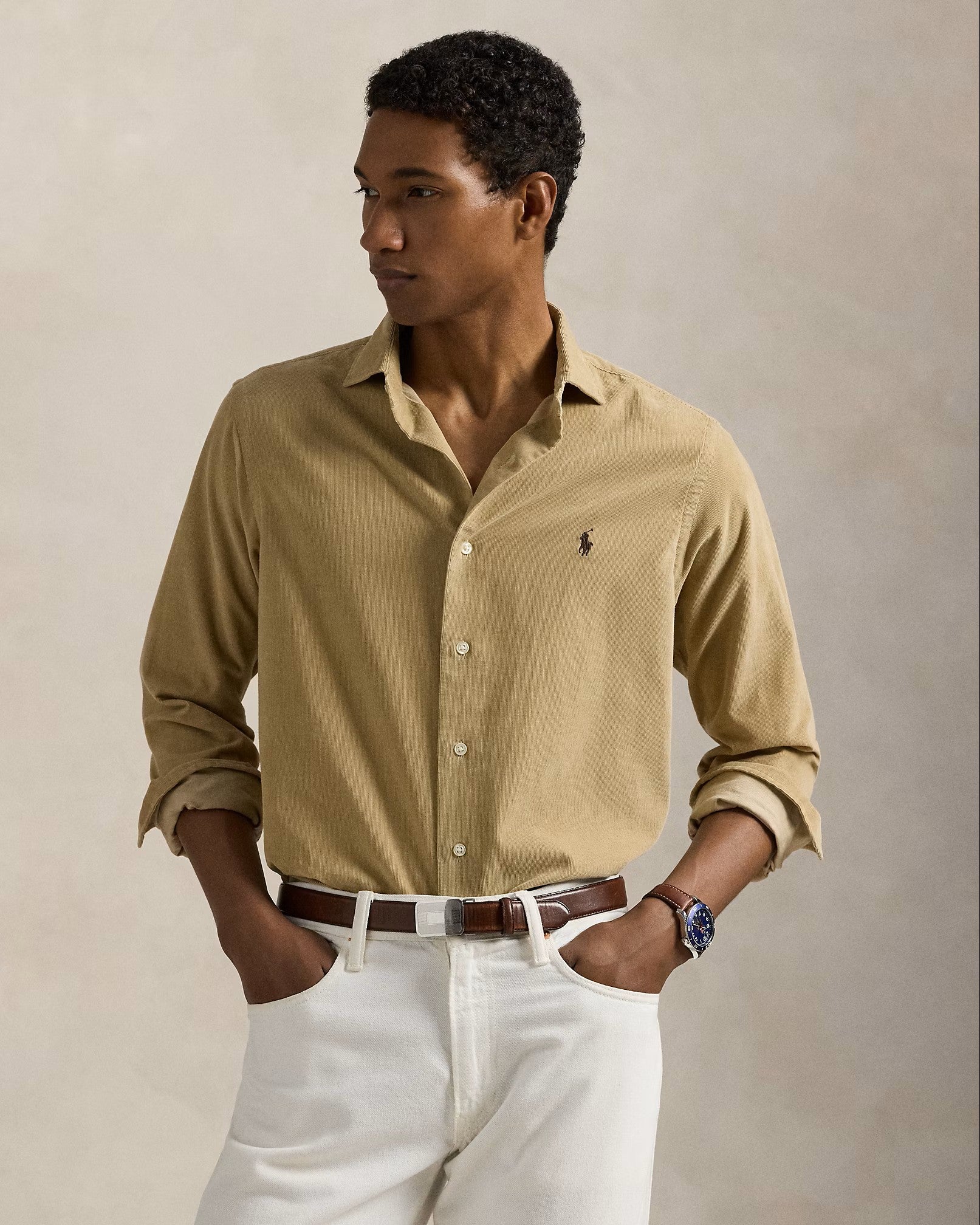 Polo Ralph Lauren Corduroy Shirt 004 Coastal Beige