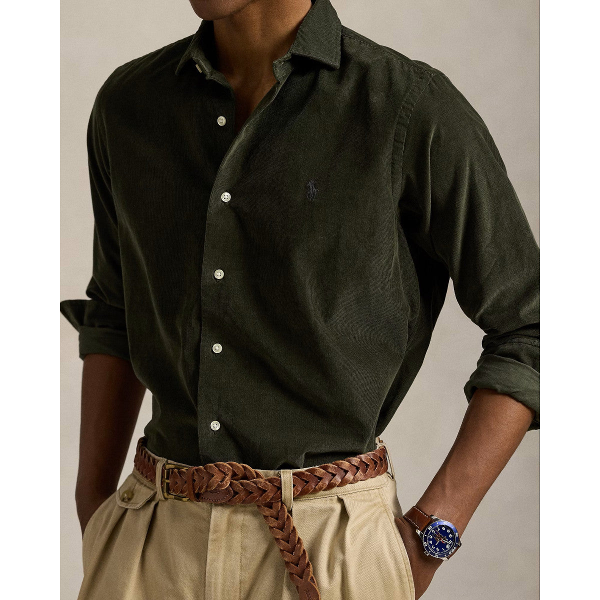 Polo Ralph Lauren Corduroy Shirt 009 Estate Olive