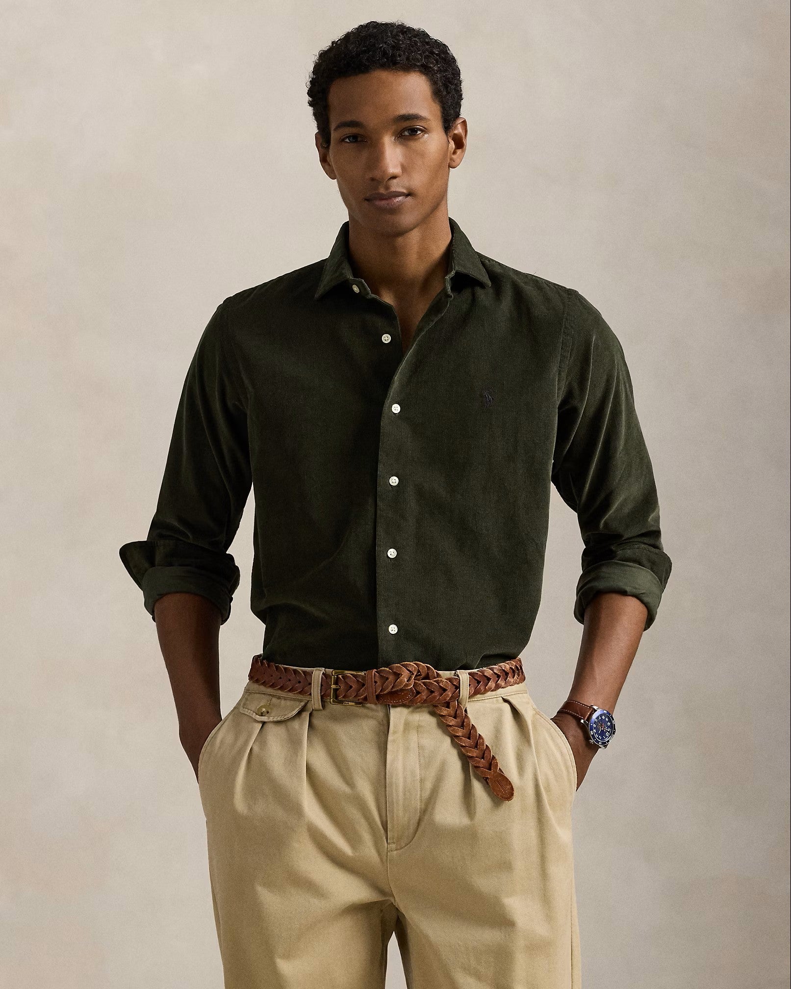 Polo Ralph Lauren Corduroy Shirt 009 Estate Olive