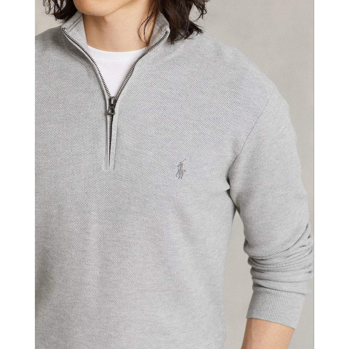 Polo Ralph Lauren Cotton Pullover 002 Andover Heather