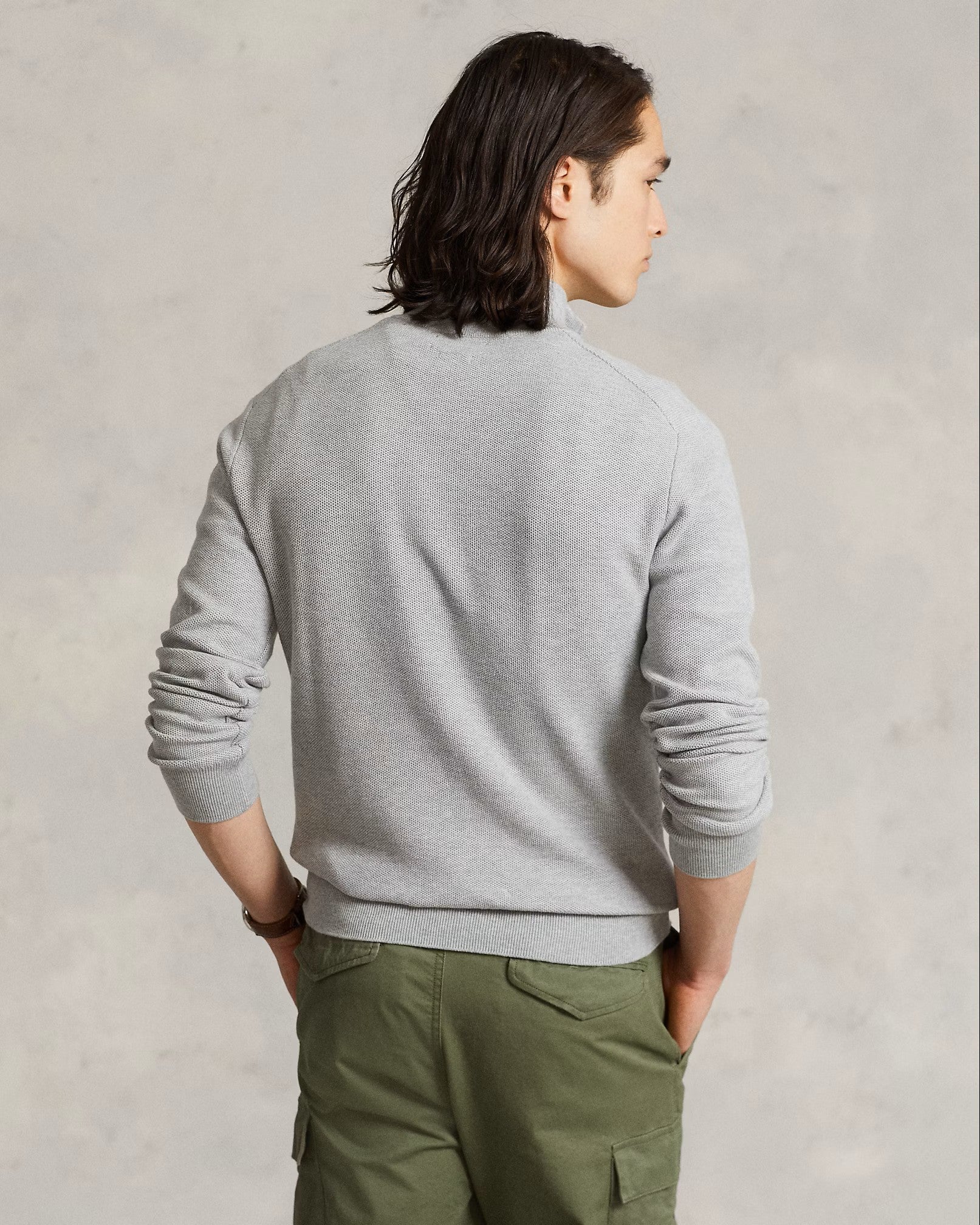 Polo Ralph Lauren Cotton Pullover 002 Andover Heather