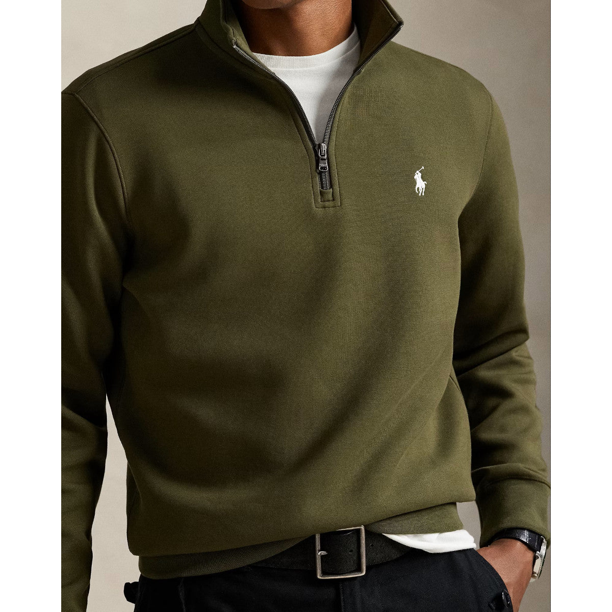 Polo Ralph Lauren Double Knit Sweatshirt 008 Company Olive