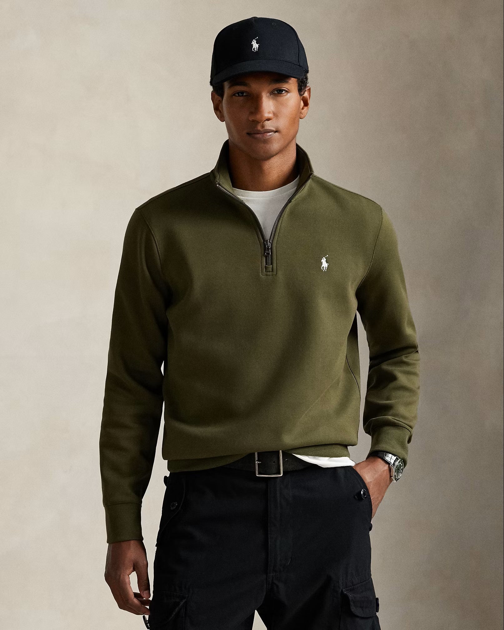 Polo Ralph Lauren Double Knit Sweatshirt 008 Company Olive