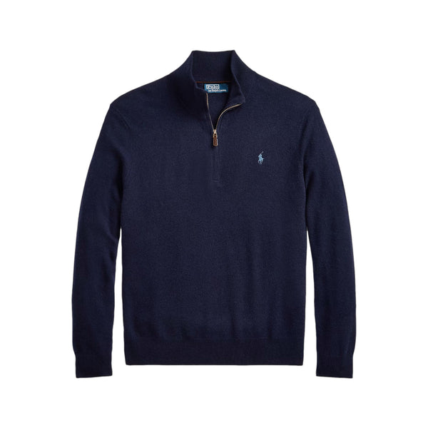Polo Ralph Lauren Half Zip Merino Sweater 001 Hunter Navy