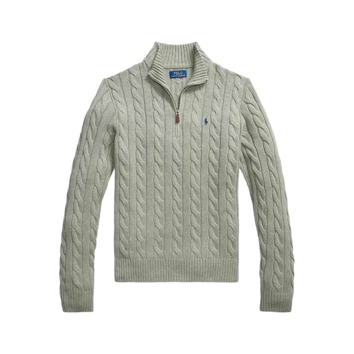 PoloRalphLaurenHalfZipSweater509FernGreenHeather__1