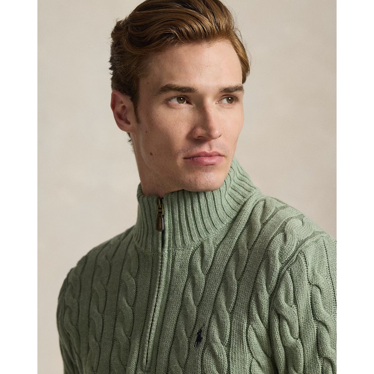 PoloRalphLaurenHalfZipSweater509FernGreenHeather__2