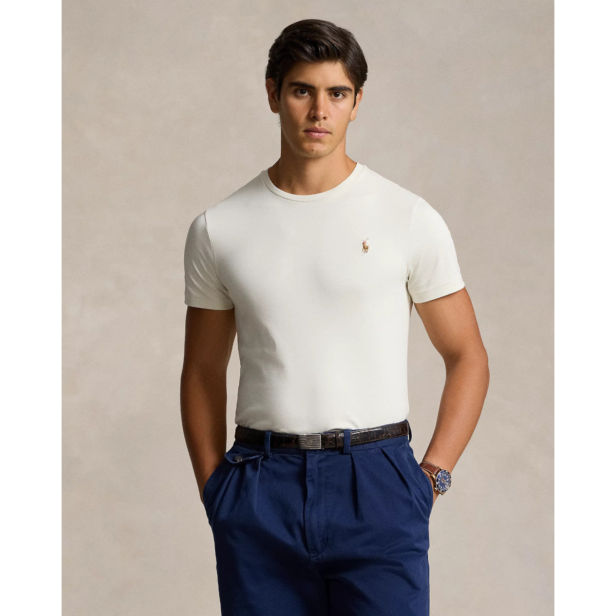 Polo Ralph Lauren Interlock T-Shirt 083 Parchment Cream