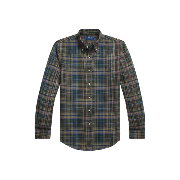 Polo Ralph Lauren LS Brushed Flannel Shirt 003 Pine Navy Multi