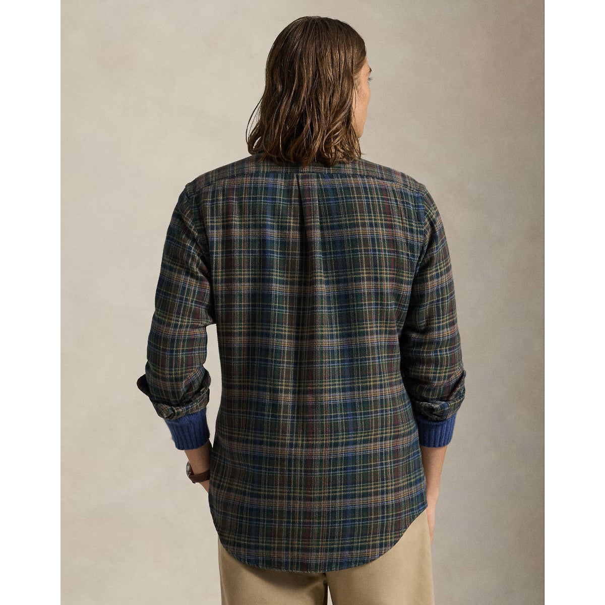 Polo Ralph Lauren LS Brushed Flannel Shirt 003 Pine Navy Multi