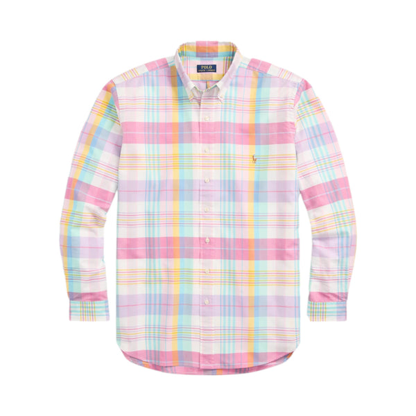 Polo Ralph Lauren LS Classic Oxford Shirt 001 Pink/Seafoam Multi