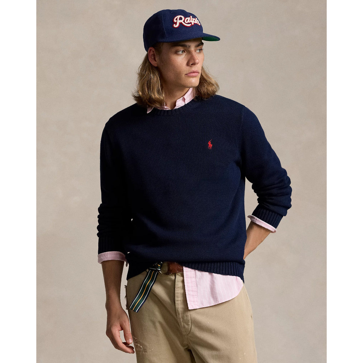 Polo Ralph Lauren LS Cotton Sweater 001 Hunter Navy