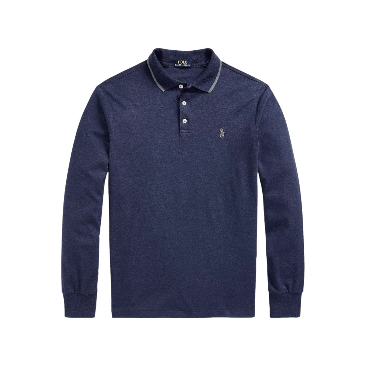 Polo Ralph Lauren LS Interlock Polo Shirt 002 Spring Navy Heather