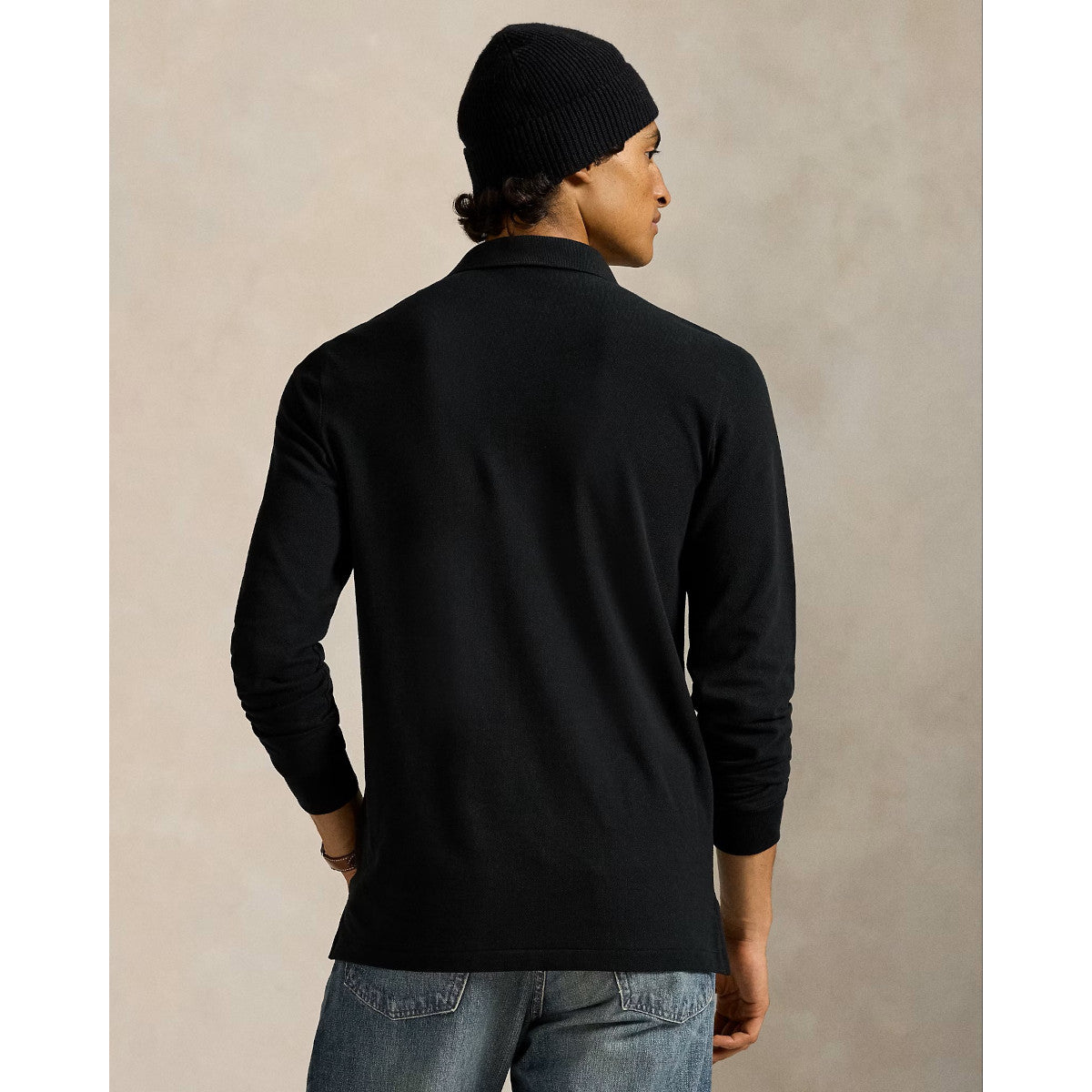 Polo Ralph Lauren LS Mesh Polo Shirt 002 Polo Black Holiday Bear