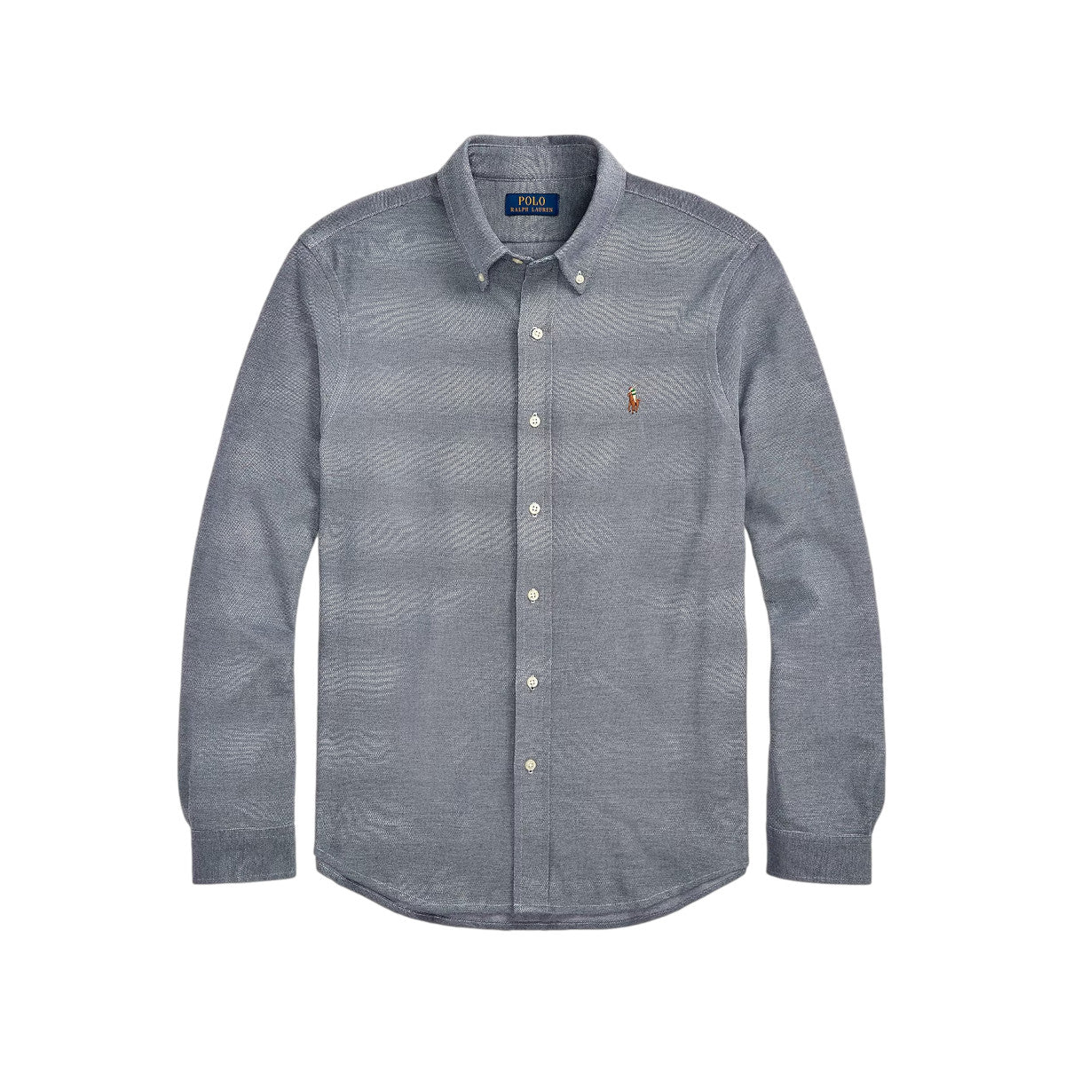 Polo Ralph Lauren LS Oxford Mesh Shirt 002 Newport Navy/Multi PP