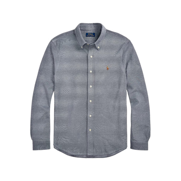 Polo Ralph Lauren LS Oxford Mesh Shirt 002 Newport Navy/Multi PP