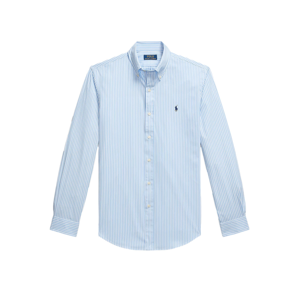 Polo Ralph Lauren LS Poplin Sport Shirt 018 Austin Blue White