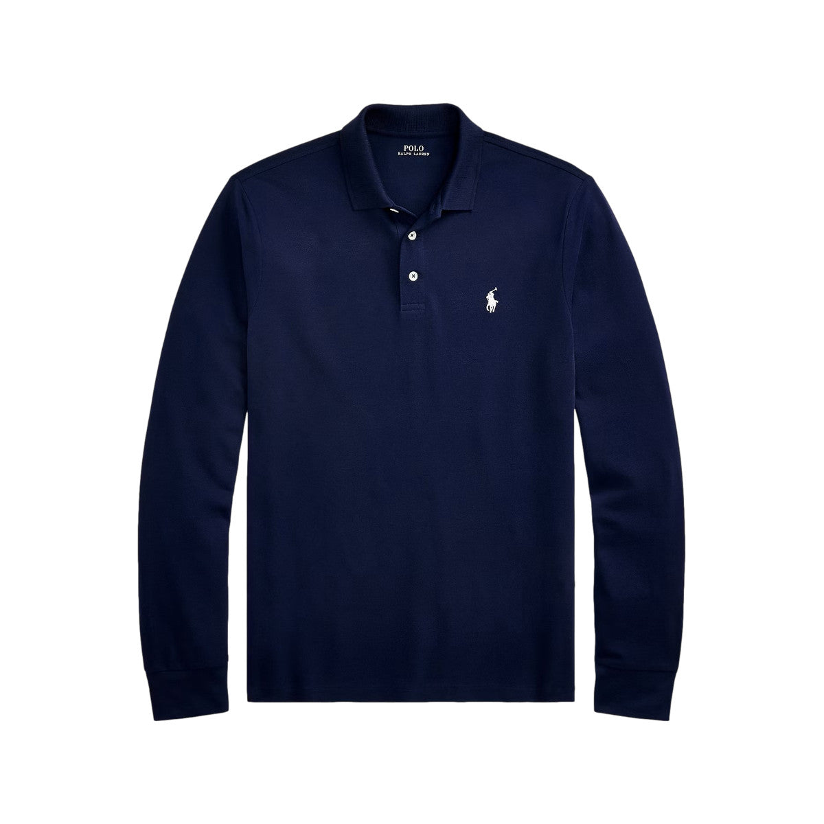 Polo Ralph Lauren LS Stretch Mesh  Polo Shirt 001 Refined Navy