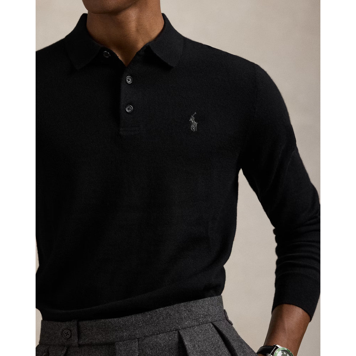 Polo Ralph Lauren Merino Wool Sweater 002 Polo Black