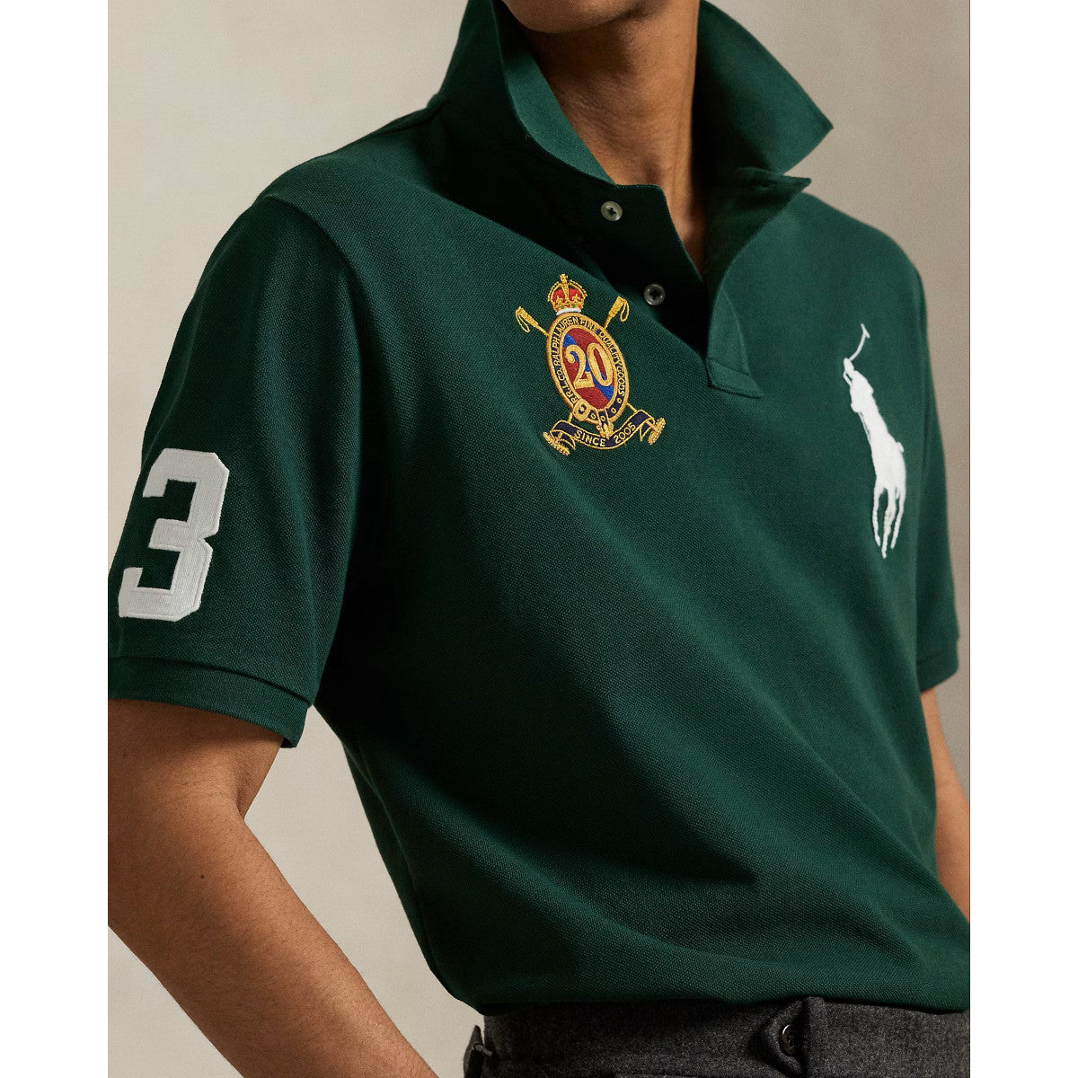 Polo Ralph Lauren Mesh Polo Shirt 001 Vintage Pine