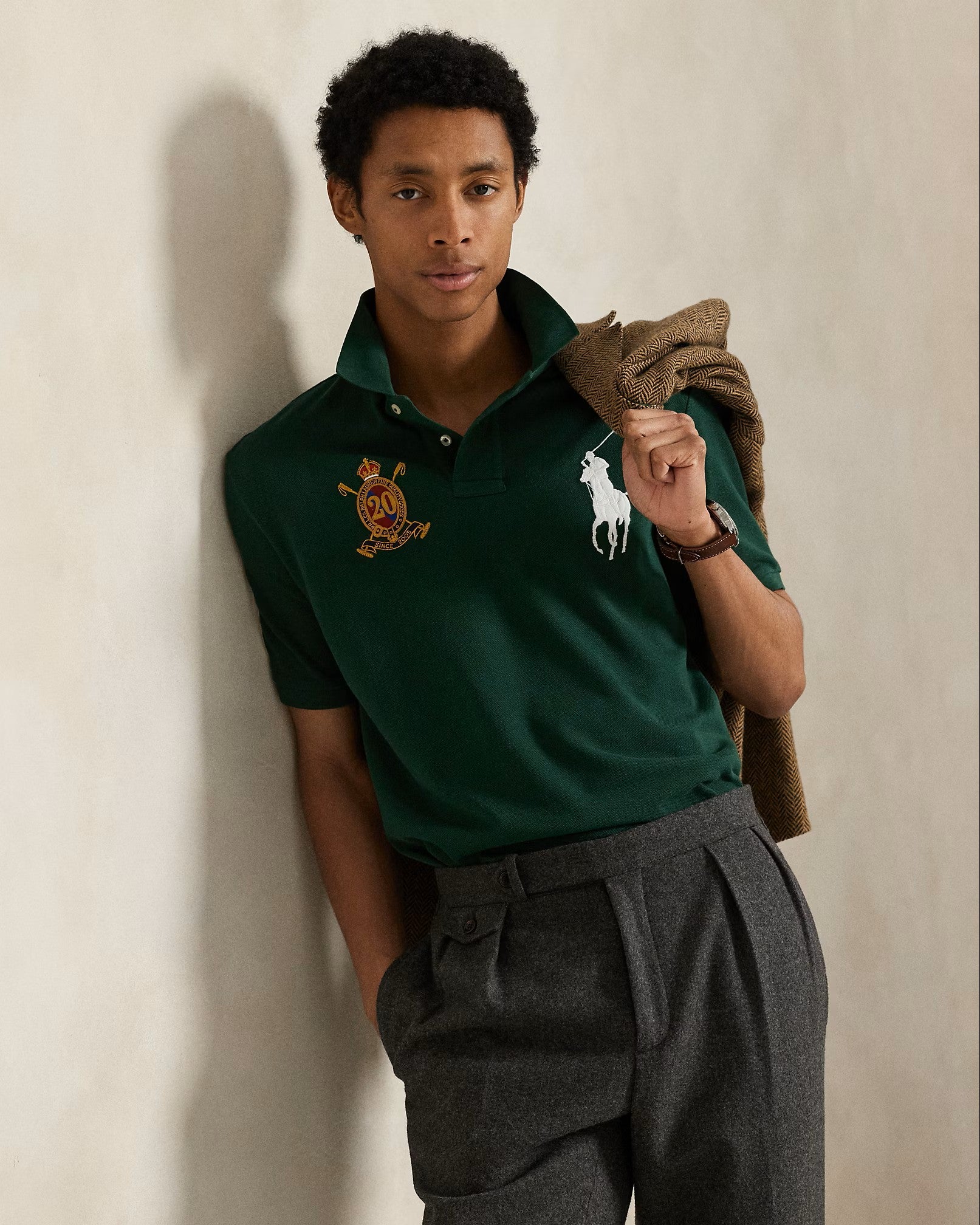 Polo Ralph Lauren Mesh Polo Shirt 001 Vintage Pine