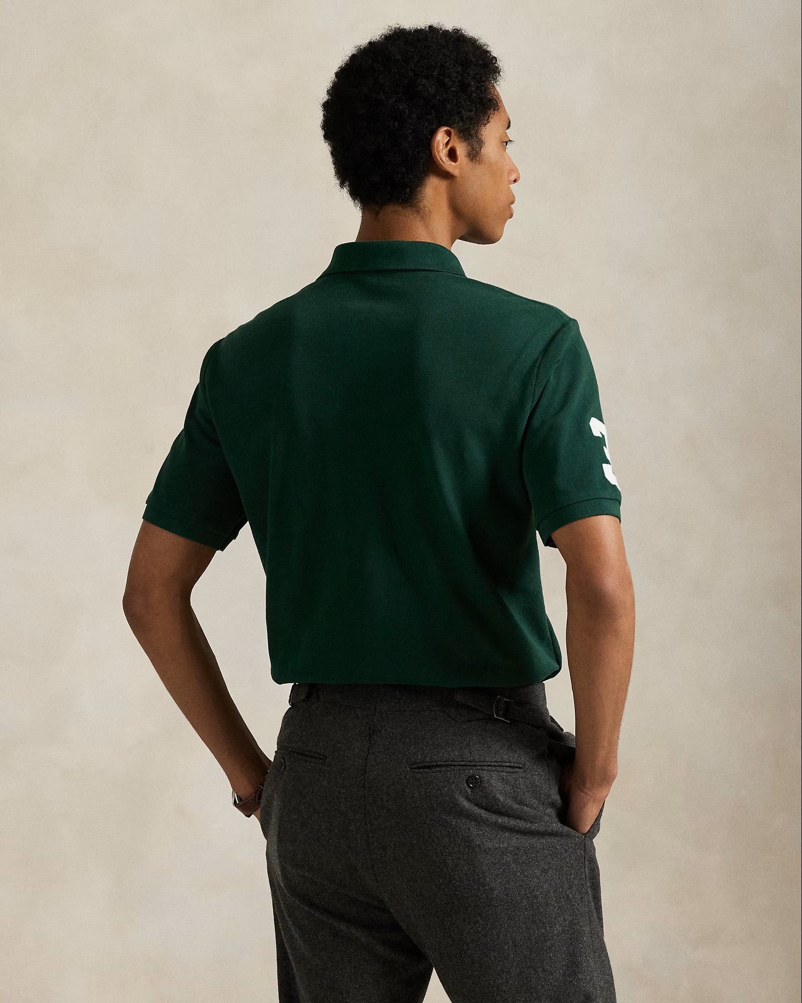 Polo Ralph Lauren Mesh Polo Shirt 001 Vintage Pine