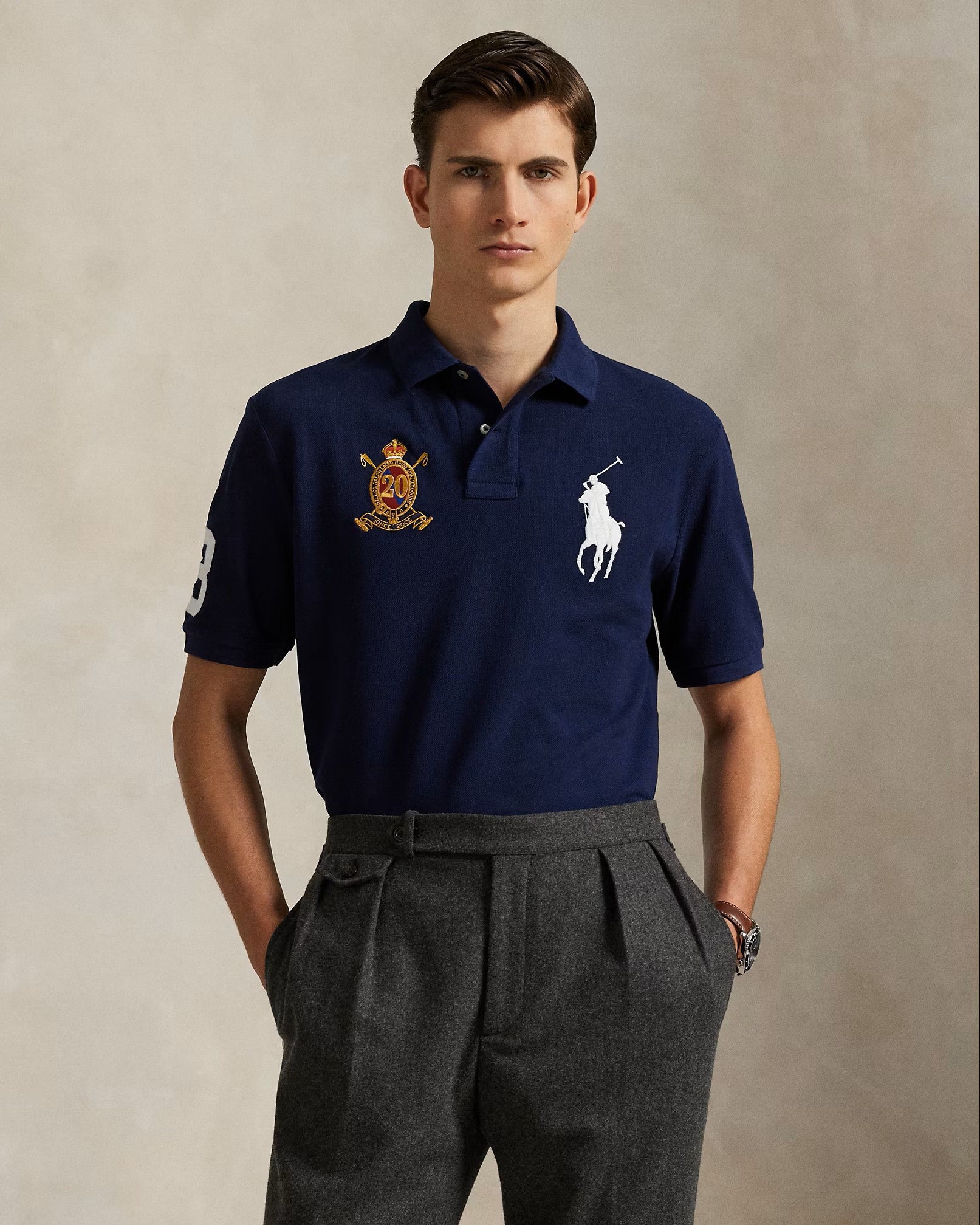 Polo Ralph Lauren Mesh Polo Shirt 002 Newport Navy