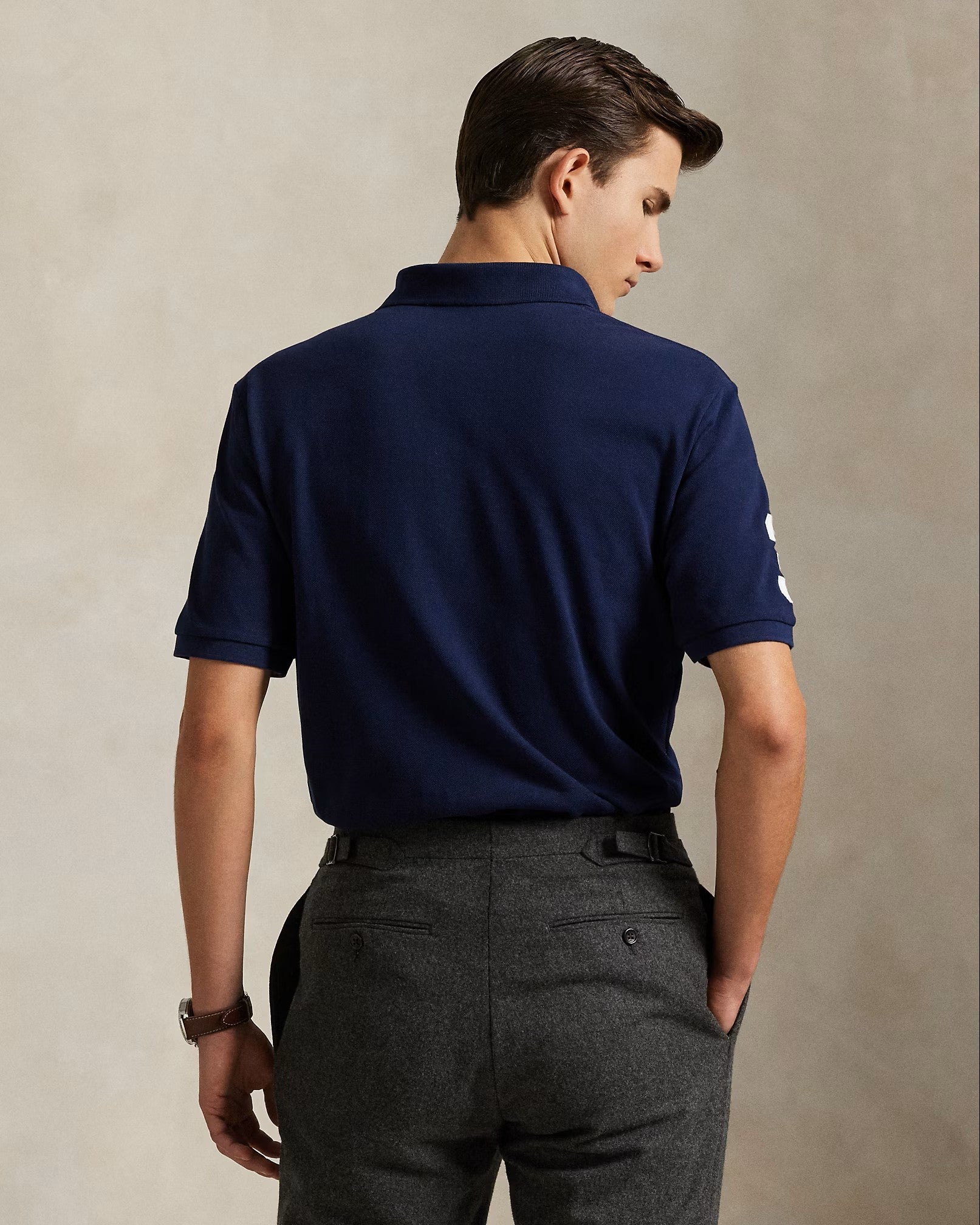 Polo Ralph Lauren Mesh Polo Shirt 002 Newport Navy