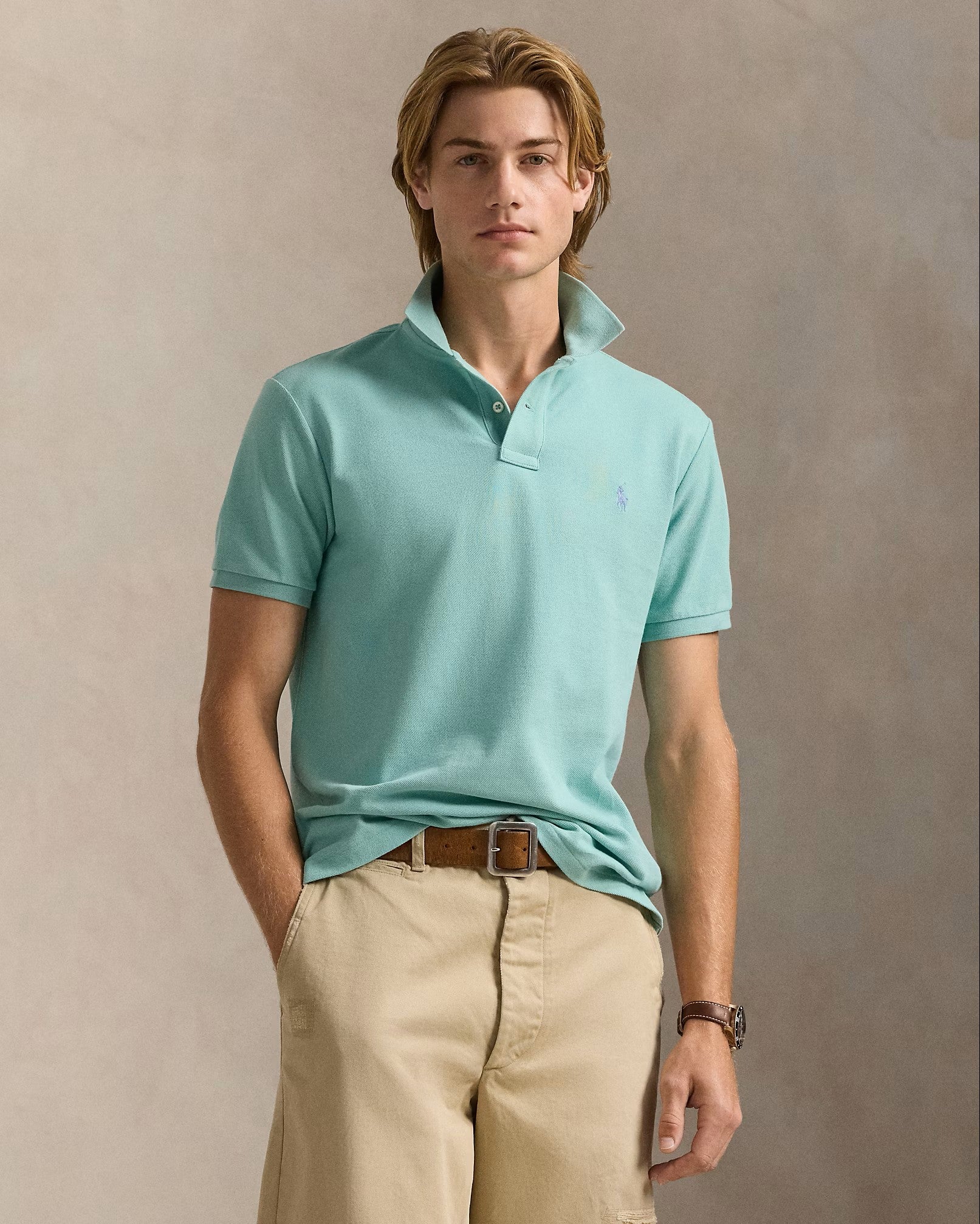 Polo Ralph Lauren Mesh Polo Shirt 422 Celadon