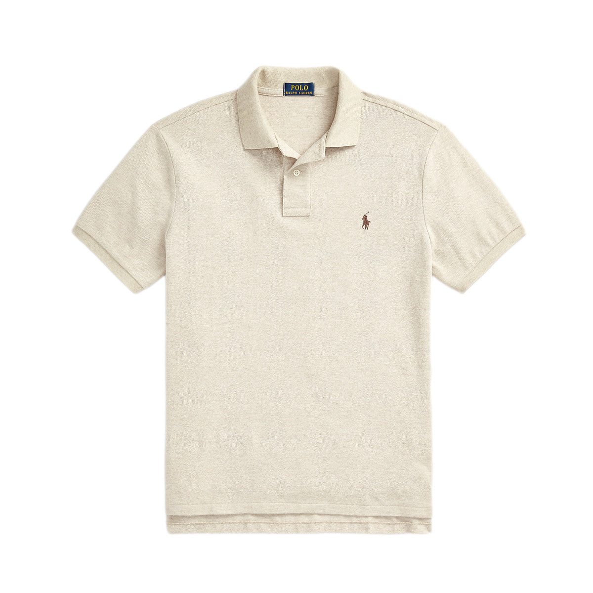 Polo Ralph Lauren SS Knit Polo Shirt 215 Expedition Dune Heather ...