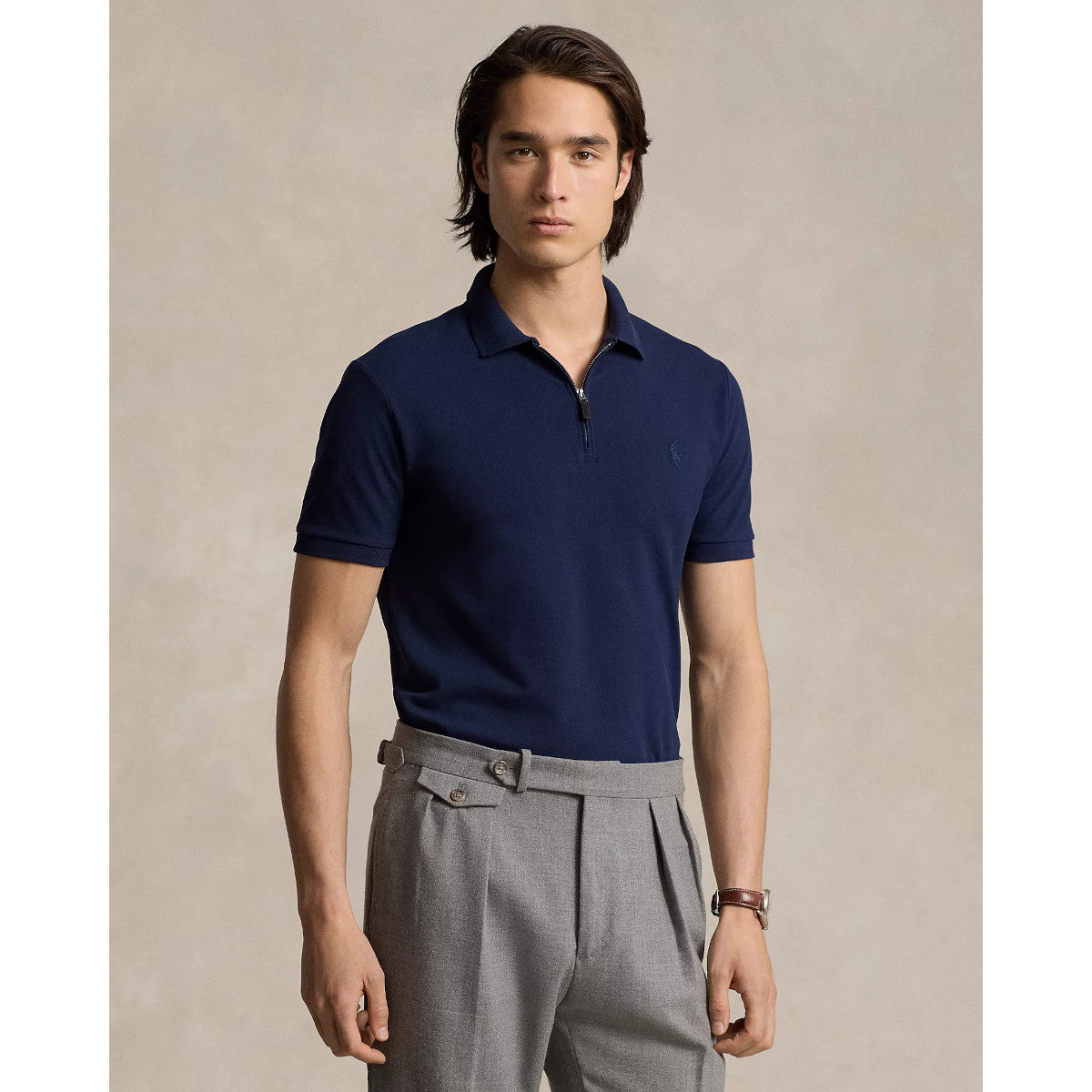 Polo Ralph Lauren SS Mesh Polo Shirt 003 Refined Navy