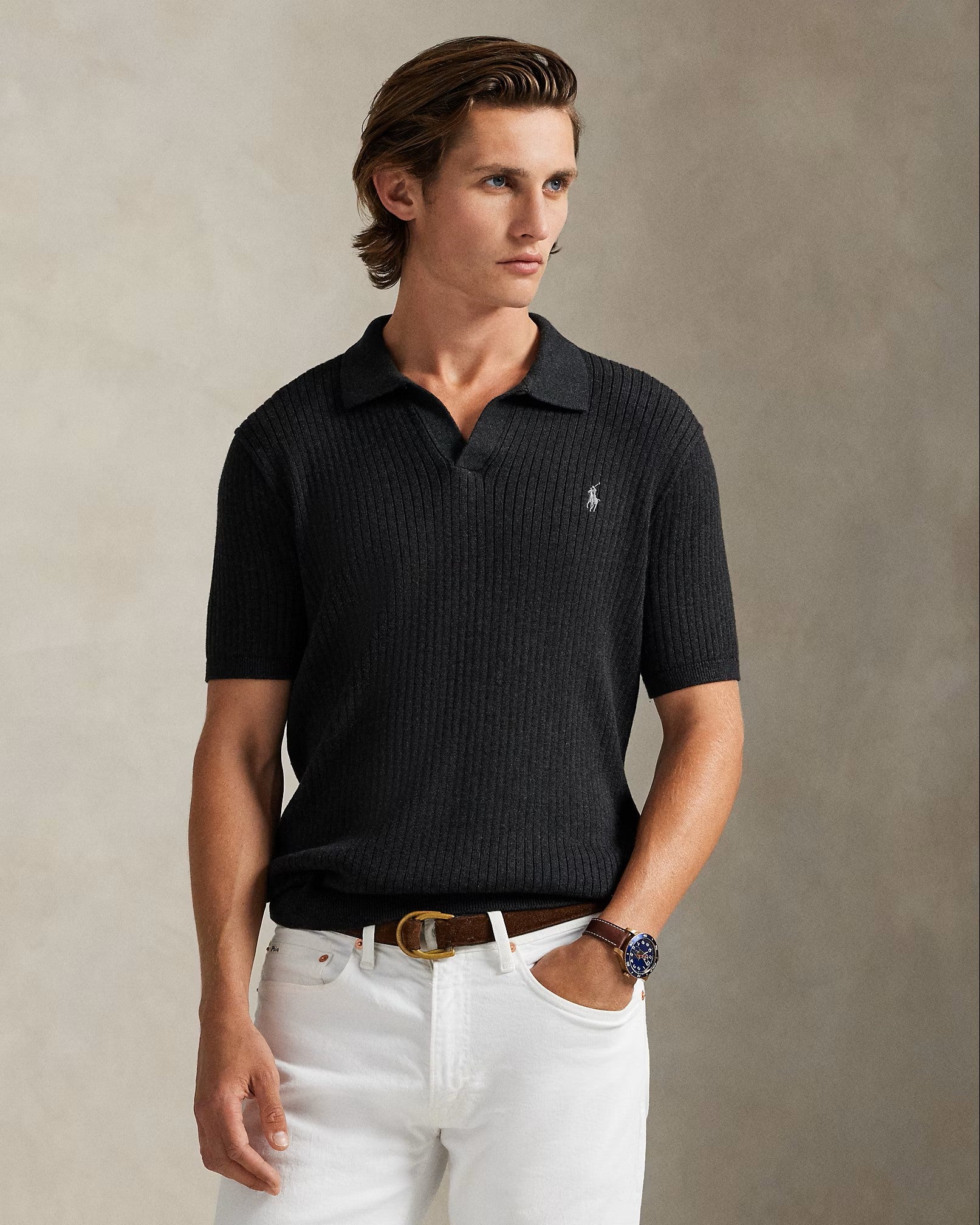 PoloRalphLaurenSSPoloSweater002DarkGraniteHeather__3