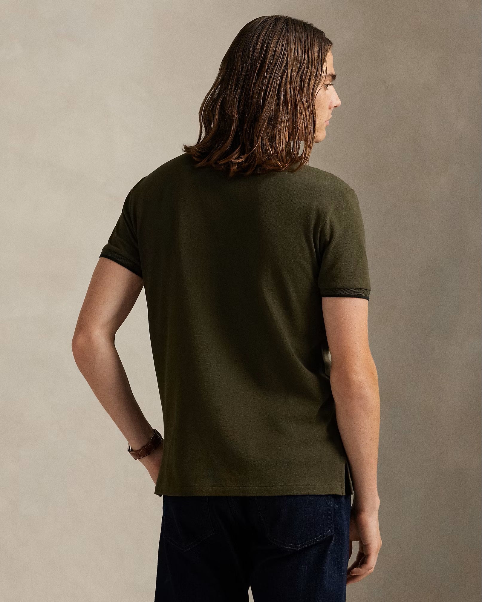 Polo Ralph Lauren Stretch Mesh Polo Shirt 011 Company Olive