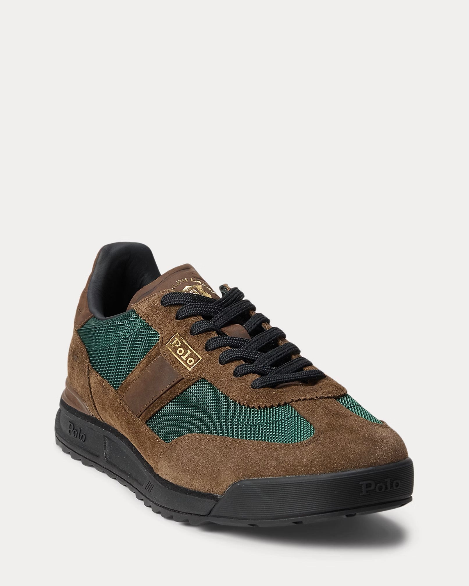Polo Ralph Lauren Varick Trainers 001 Chocolate Brown/Forest