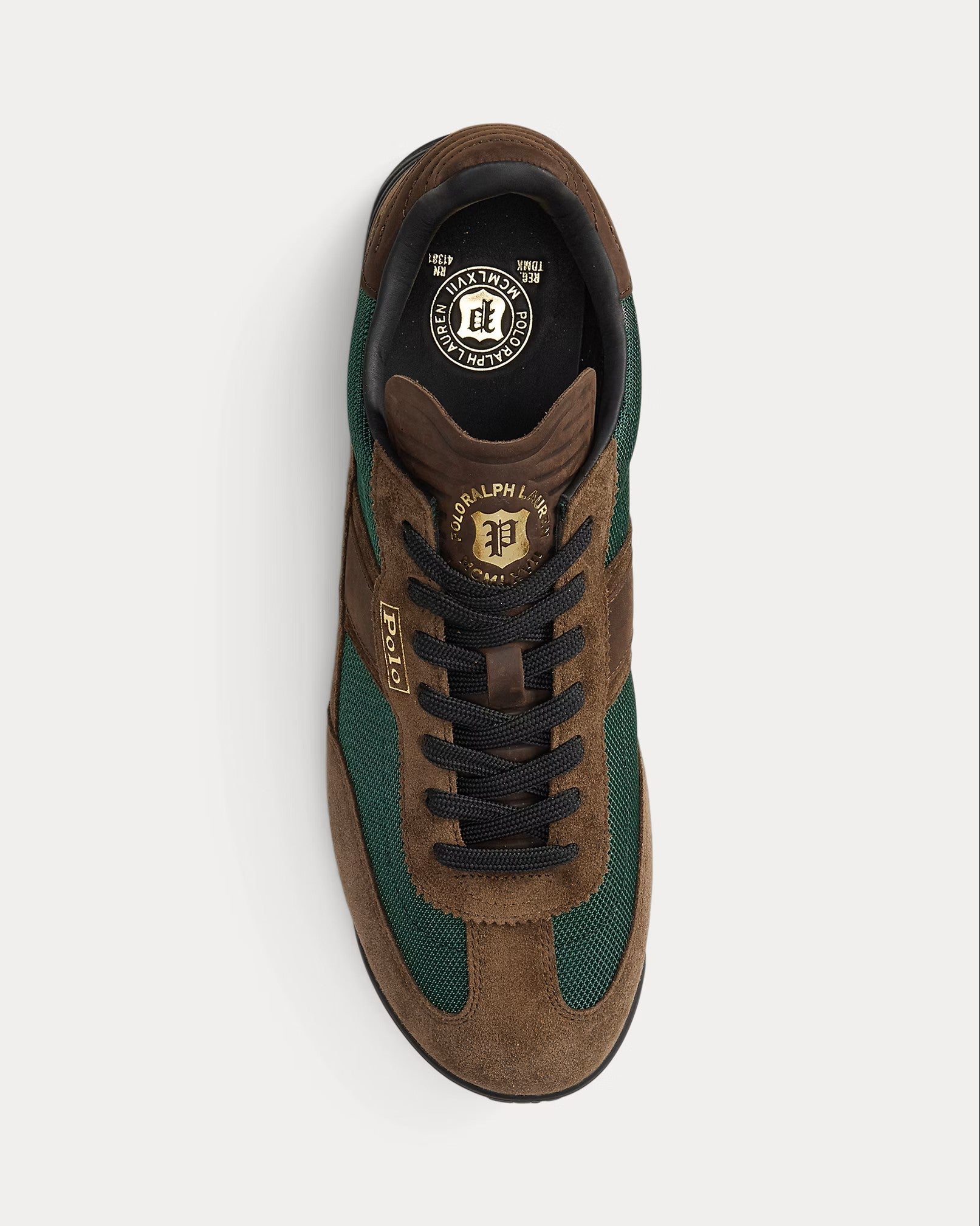 Polo Ralph Lauren Varick Trainers 001 Chocolate Brown/Forest