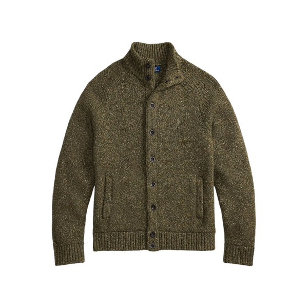 Polo Ralph Lauren Wool Blend Cardigan 001 Olive Marl