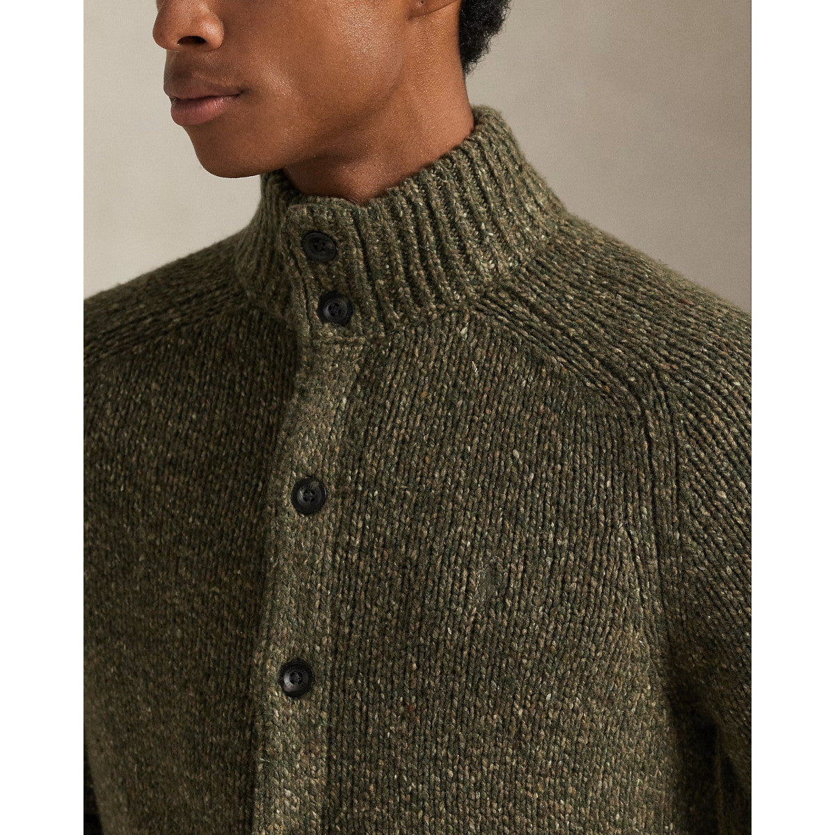 Polo Ralph Lauren Wool Blend Cardigan 001 Olive Marl