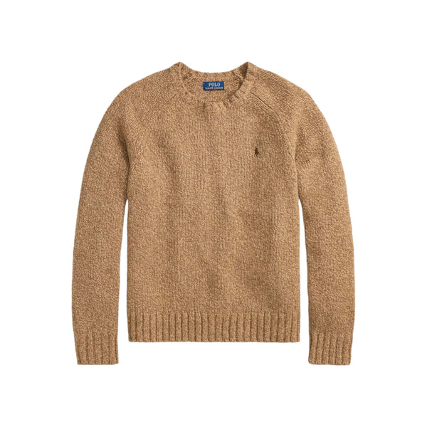 Polo Ralph Lauren Wool Blend Sweater 002 Camel Marl