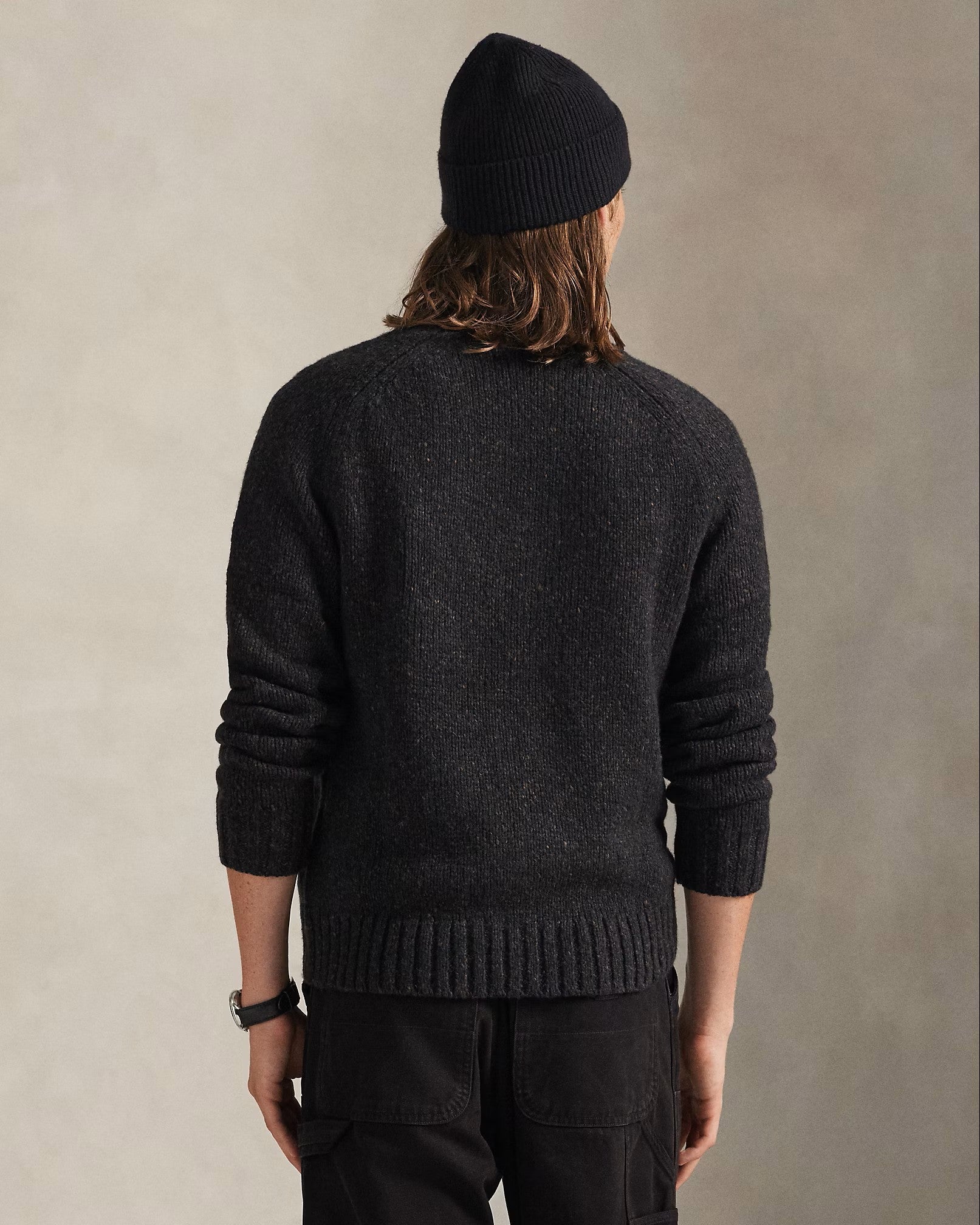 Polo Ralph Lauren Wool Blend Sweater 003 Charcoal Marl