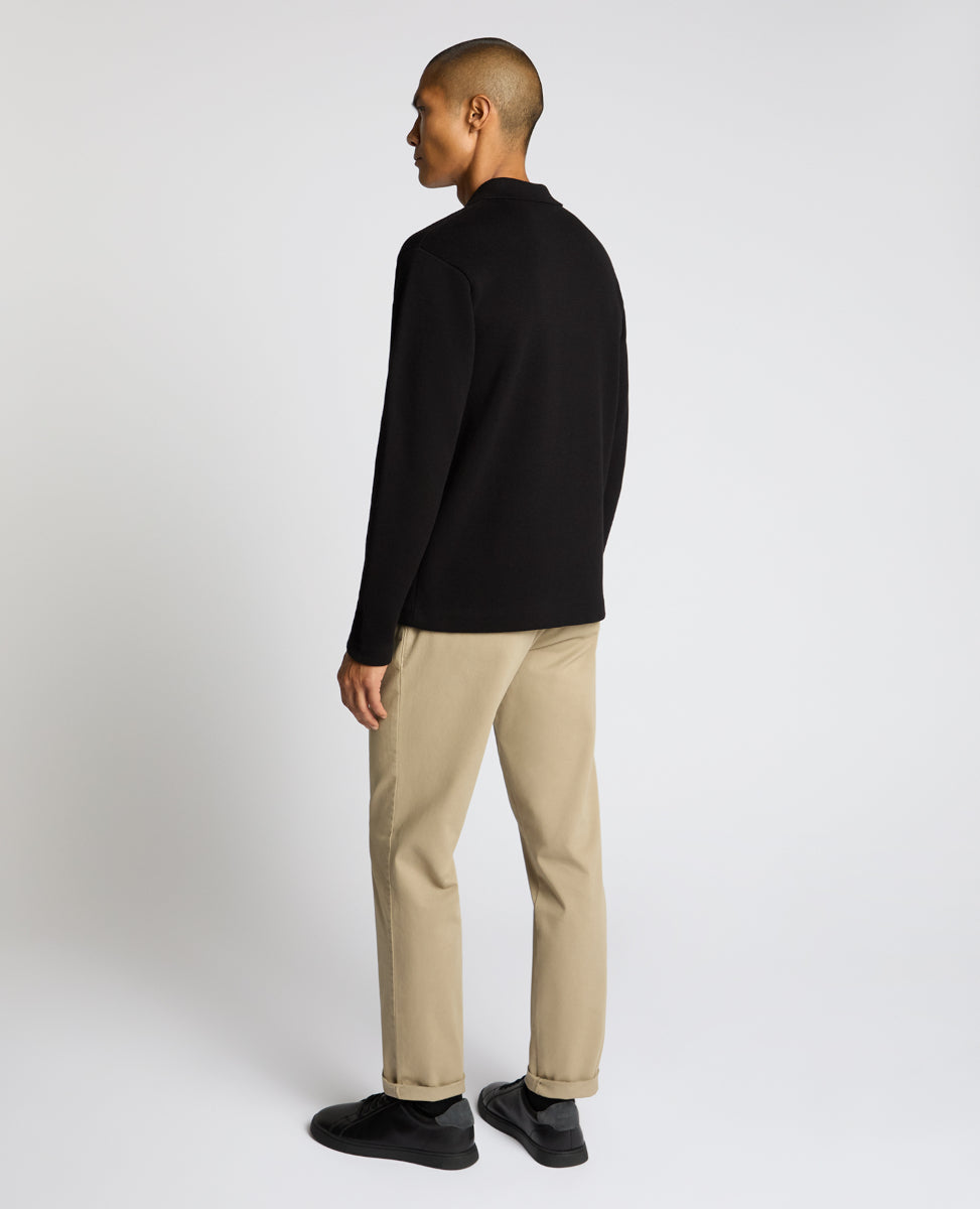 Remus Uomo Button Through Polo Cardigan 00 Black