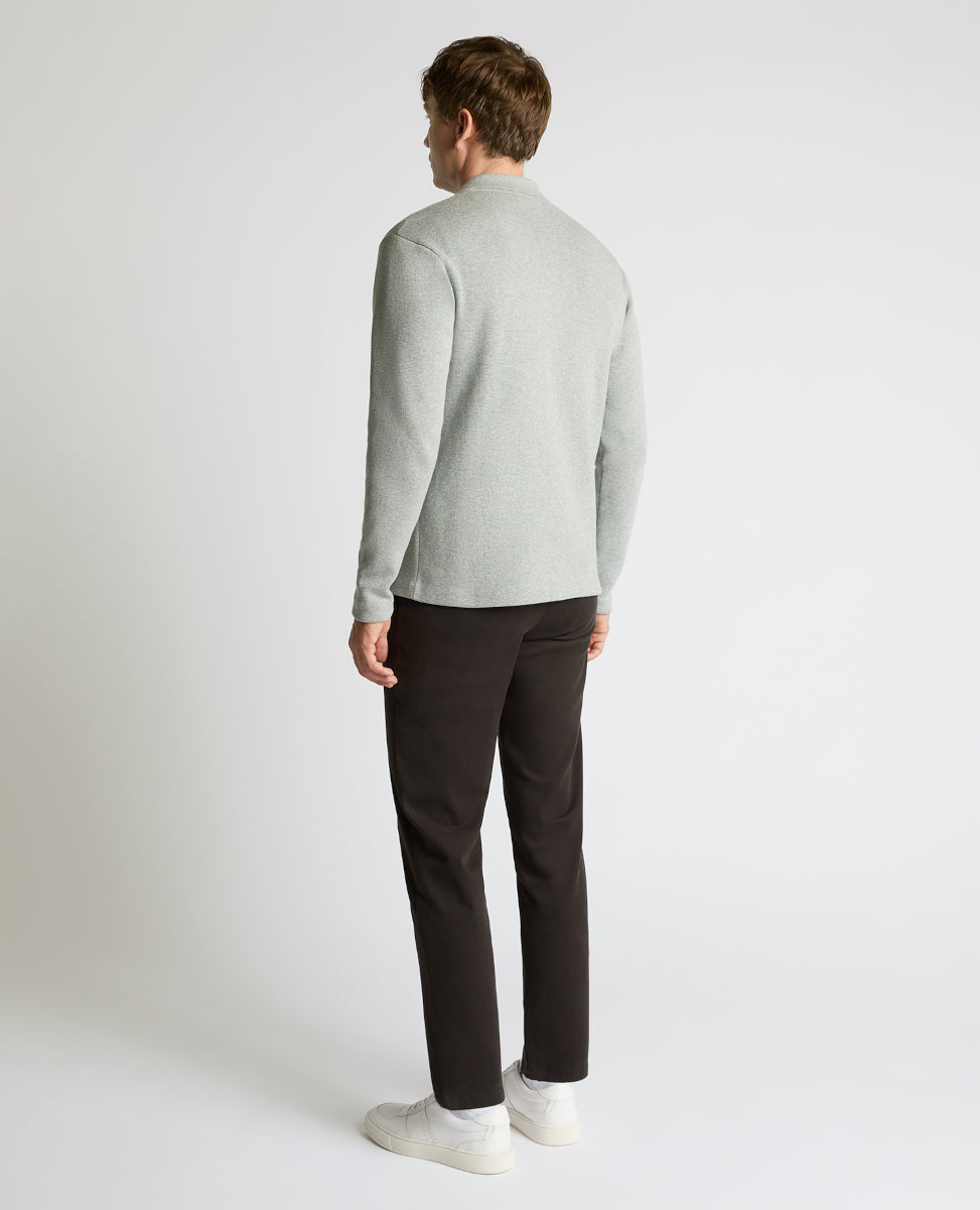 Remus Uomo Button Through Polo Cardigan 03 Grey