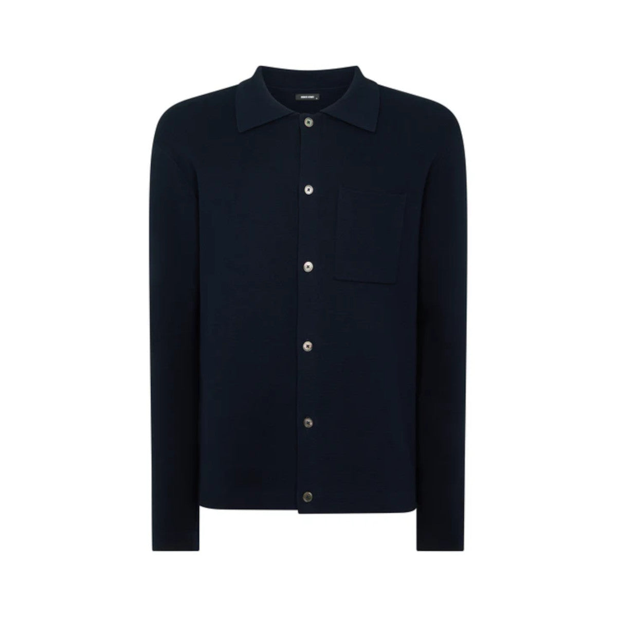Remus Uomo Button Through Polo Cardigan 78 Navy